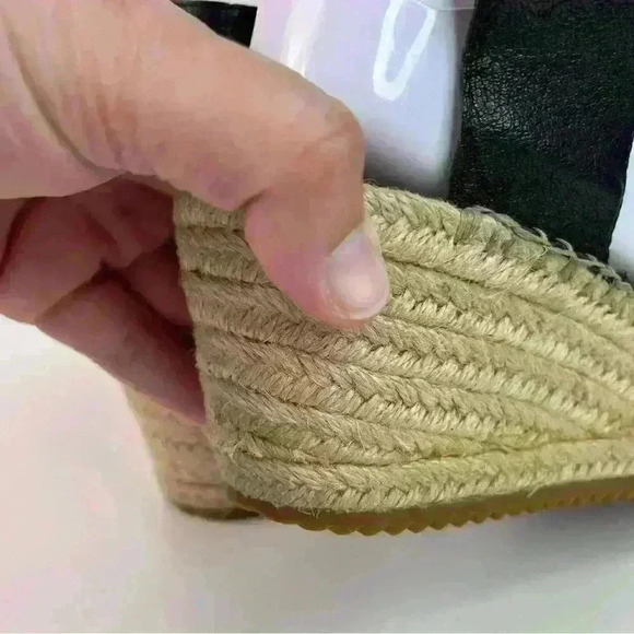 Eileen Fisher Willow Tumbled Leather Wedge Espadrille - Picture 11 of 16